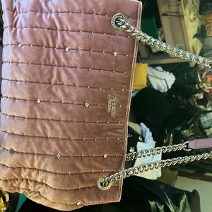 Victoria’s Secret Rose Gold Felt W Leather / Chain Strap